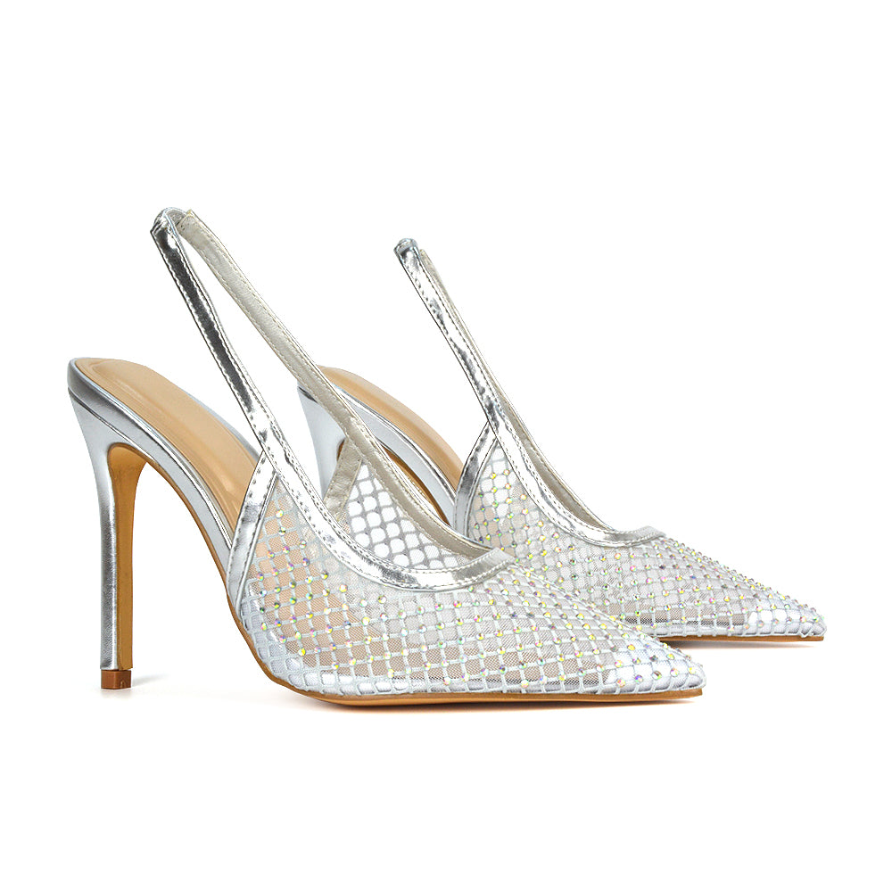 Women's Silver Shoes, Women's Silver Heels, Statement Heels, Silver Statement Heels, Bridesmaid Heels, silver prom heels, silver prom shoes