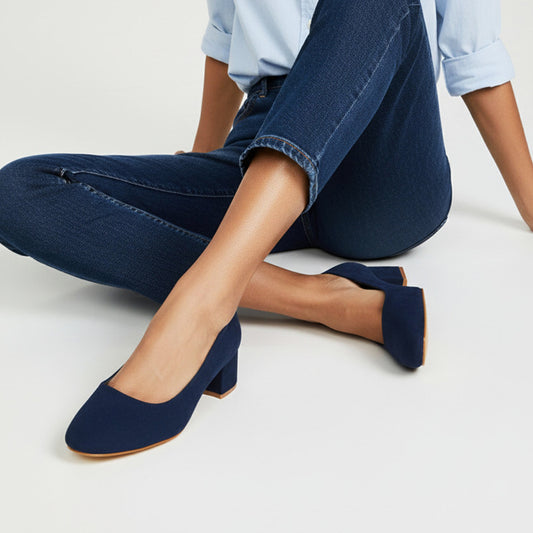 block heel mary janes, navy low block heel court shoes for women