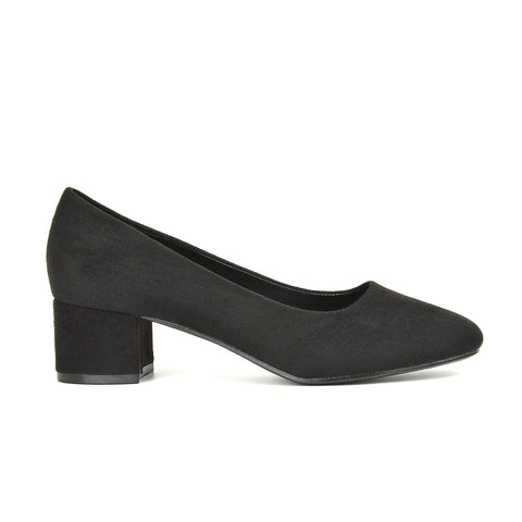 black block heels, black low block heels, block heels, low block heels