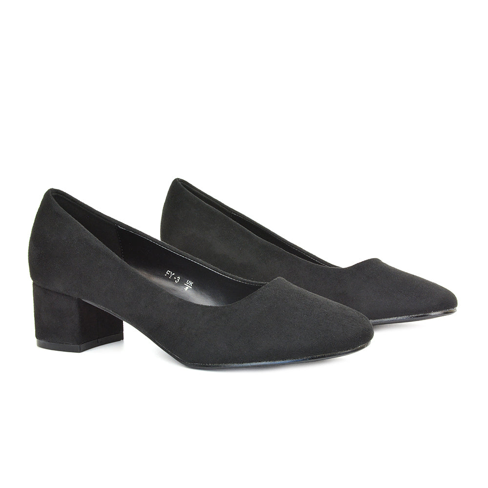 black heels, black low heels, heels, low heels
