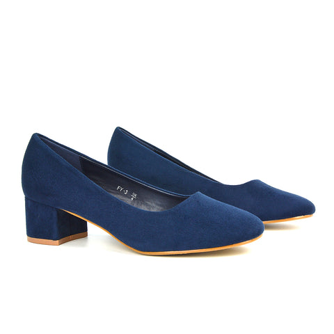 navy heels, navy low heels, heels, low heels