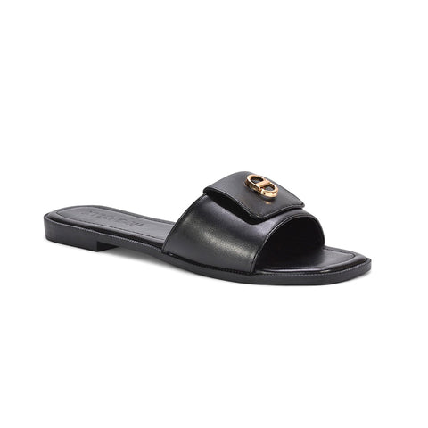 black square toe flat sandals, black flat sandals, square toe flat sandals, flat sandals