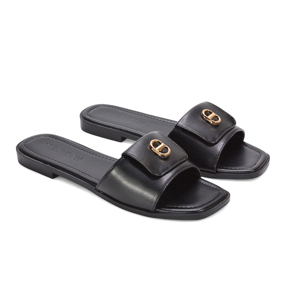 black slip on sandals, black strappy sandals, slip on sandals, strappy sandals