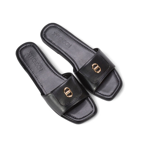 black summer flat sandals, ladies black sandals, summer flat sandals, ladies sandals