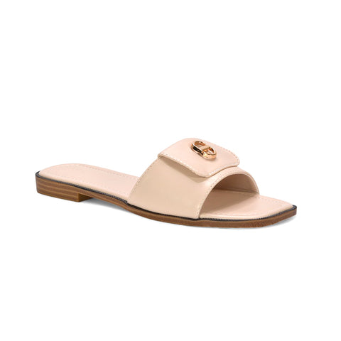nude square toe flat sandals, nude flat sandals, square toe flat sandals, flat sandals