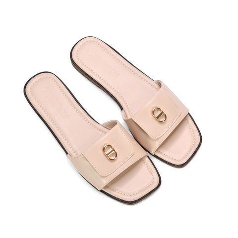 nude summer flat sandals, ladies nude sandals, summer flat sandals, ladies sandals