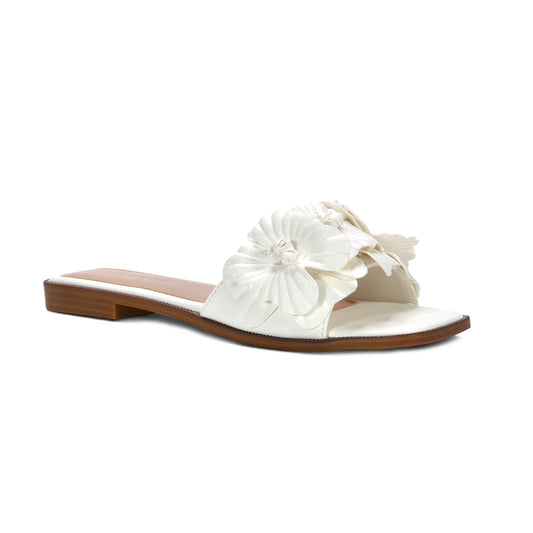 white bridal shower footwear, comfy white slides for beach and holiday wear, white slip on slides