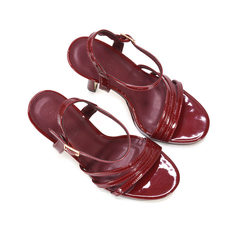 women’s wine red strappy heels for parties, burgundy platform sandals with adjustable ankle strap, women’s burgundy statement platform heels, dark burgundy open toe strappy sandals