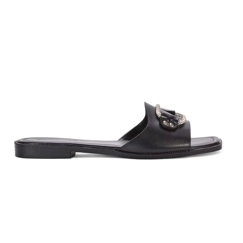 black summer sandals, black square toe flat sandals, summer sandals, square toe flat sandals