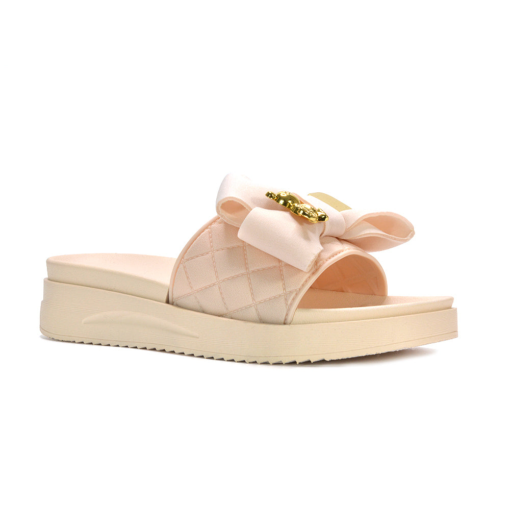 beige flatform sliders, beige platform sandals, flatform slides, platform sandals
