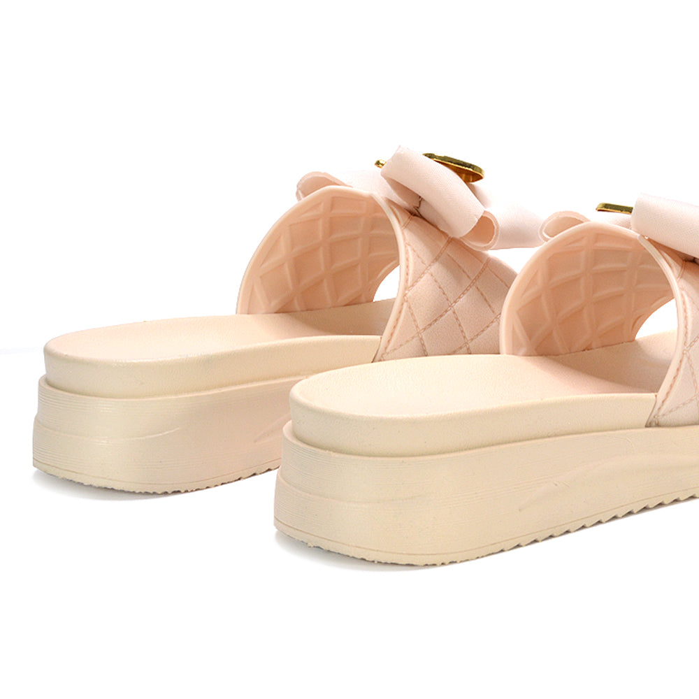 beige slip on flatforms, beige holiday sandals, slip on flatforms, holiday sandals, women's holiday sandals