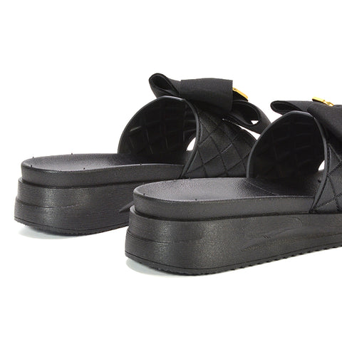 black slip on flatforms, black holiday sandals, slip on flatforms, holiday sandals, women's holiday sandals