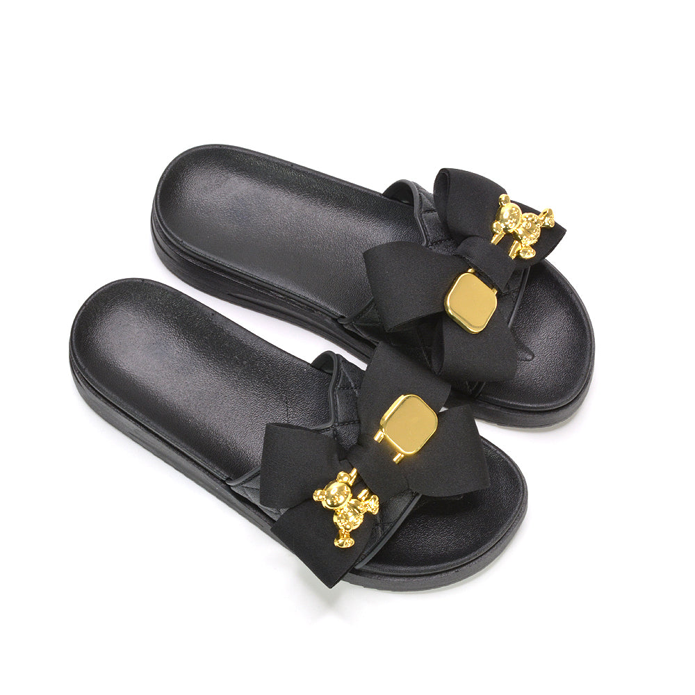 black flatform slides, black chunky sandals, flatform slides, chunky sandals, women's summer shoes