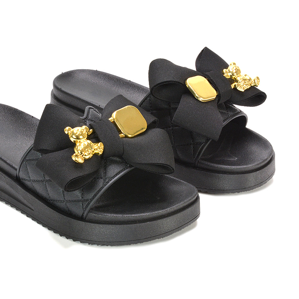 black slip on flatform sandals, black summer sandals, slip on flatform sandals, womens summer sandals