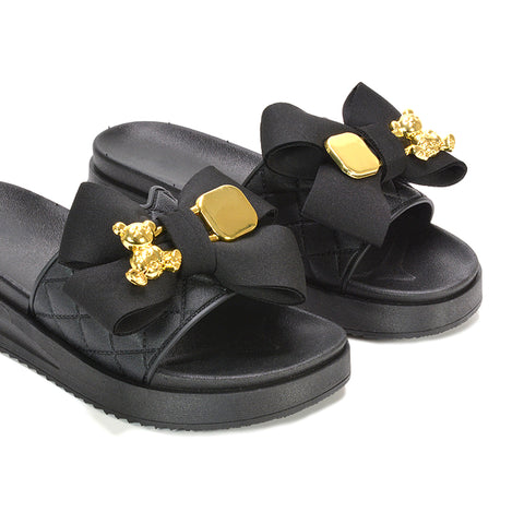 black slip on flatform sandals, black summer sandals, slip on flatform sandals, womens summer sandals
