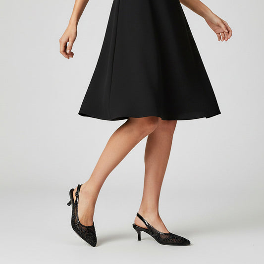 kitten heels black