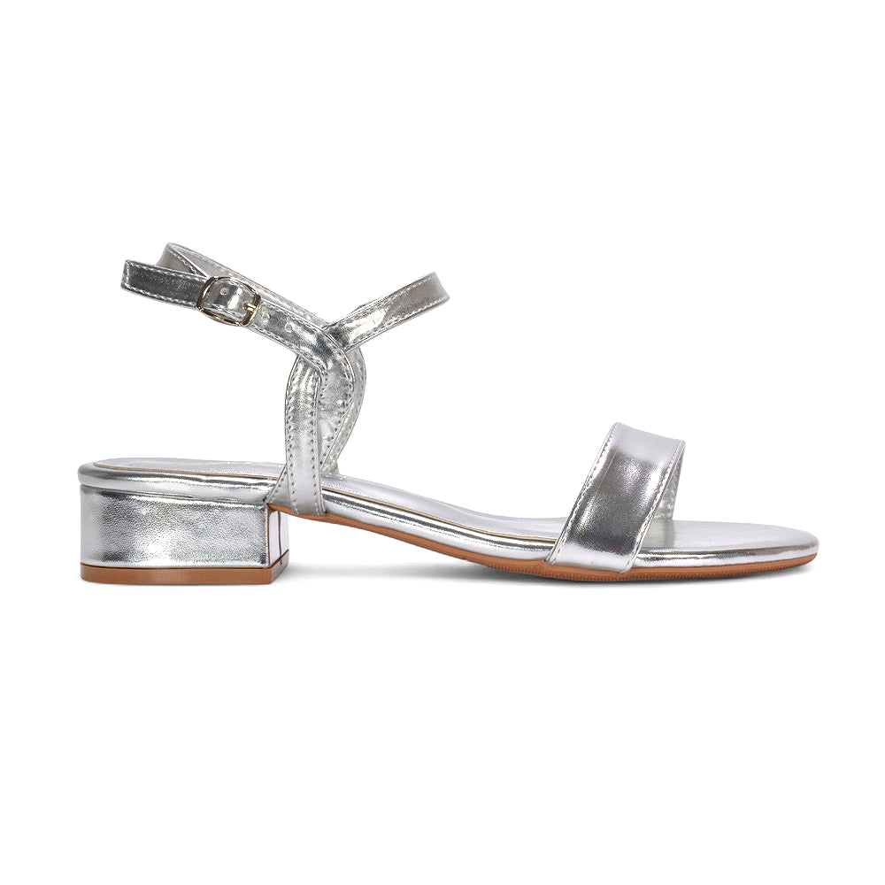 silver heeled sandals, silver low heel sandals, heeled sandals, low heel sandals