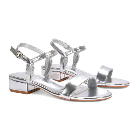 silver heels, silver low heels, heels, low heels