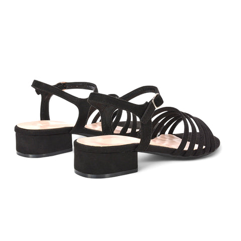 black heeled sandals, black low block heel sandals, heeled sandals, low block heel sandals