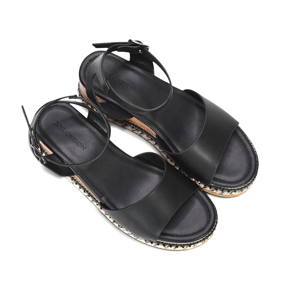 Black espadrille wedges new arrival, Trendy black espadrille heels for beach vacations, Black vacation sandals for women