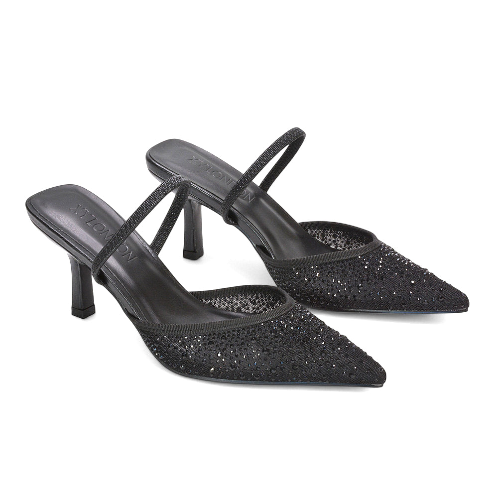 black birthday party shoes, black elegant dress shoes, black heels to wear with cocktail dresses, glamorous black party footwear