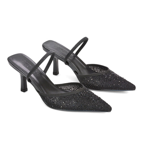 black birthday party shoes, black elegant dress shoes, black heels to wear with cocktail dresses, glamorous black party footwear