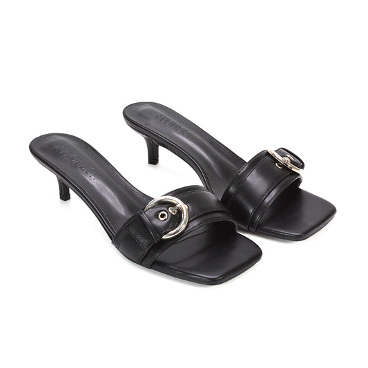 black kitten heels, black kitten heel sandals, kitten heels, kitten heel sandals