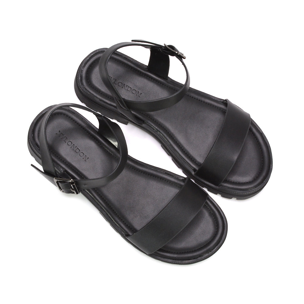 black festival chunky sandals, stylish black lug sole sandals for walking, black platform sandals, black open toe sandals women