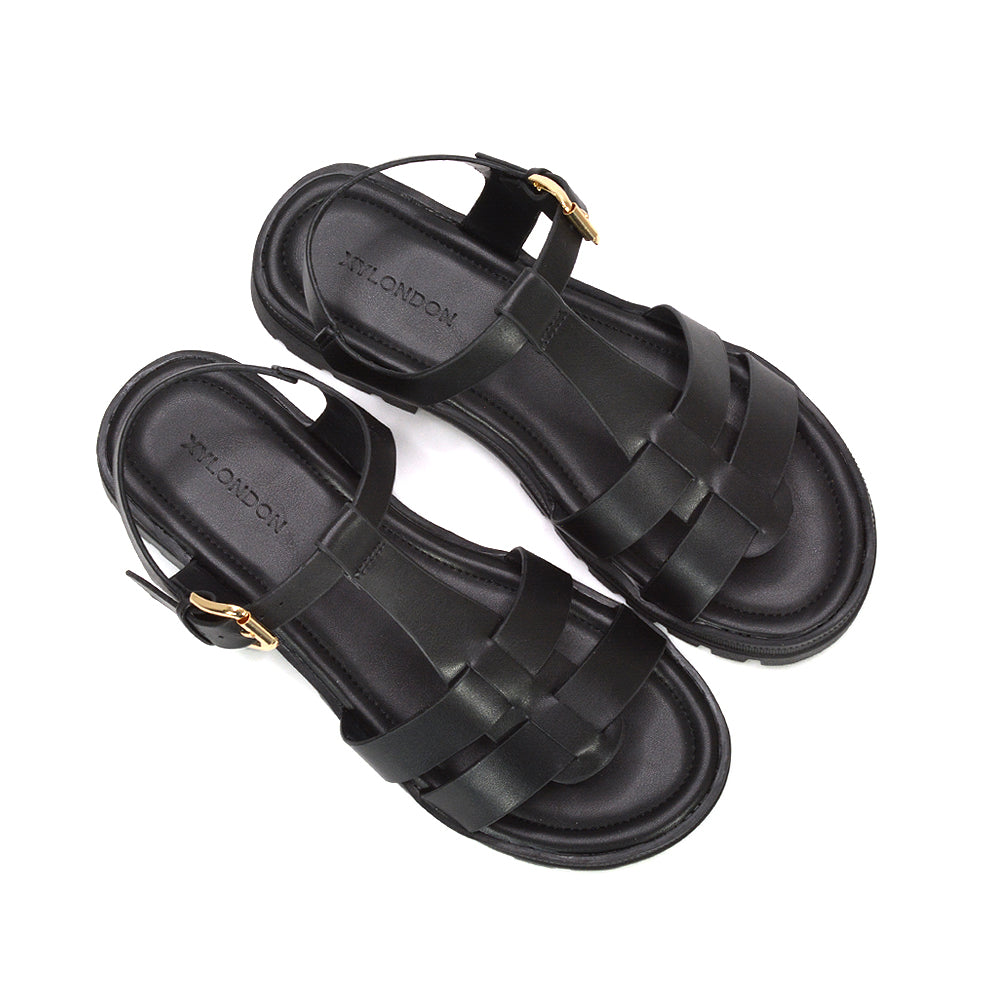 chunky lace-up gladiator sandals women, platform gladiator sandals, chunky sandals free delivery UK, boho chunky gladiator sandals, edgy platform sandals women, black holiday sandals
