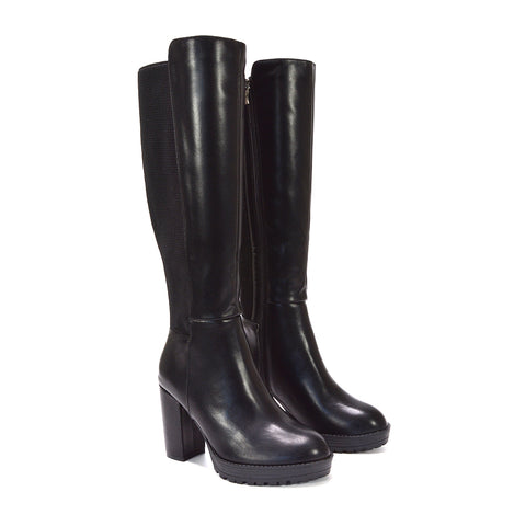 black boots for women, women knee high boots, women calf boots