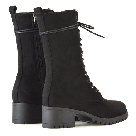 Black | XY London | black biker boots, black Synthetic Leather boots, black heeled boots,