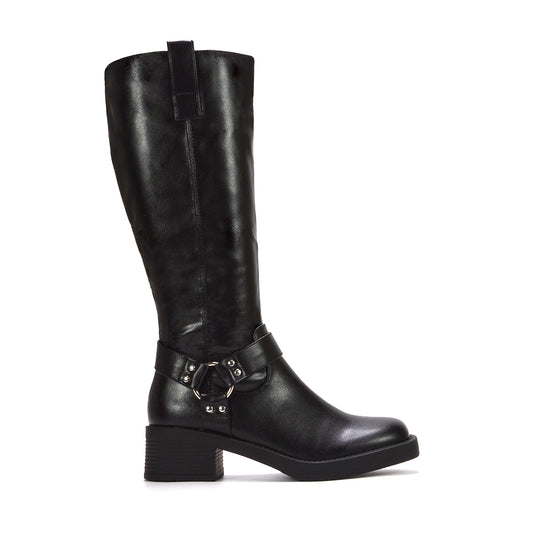 black leather knee-high boots women, black leather knee-high boots women, knee high boots, women's knee high boots