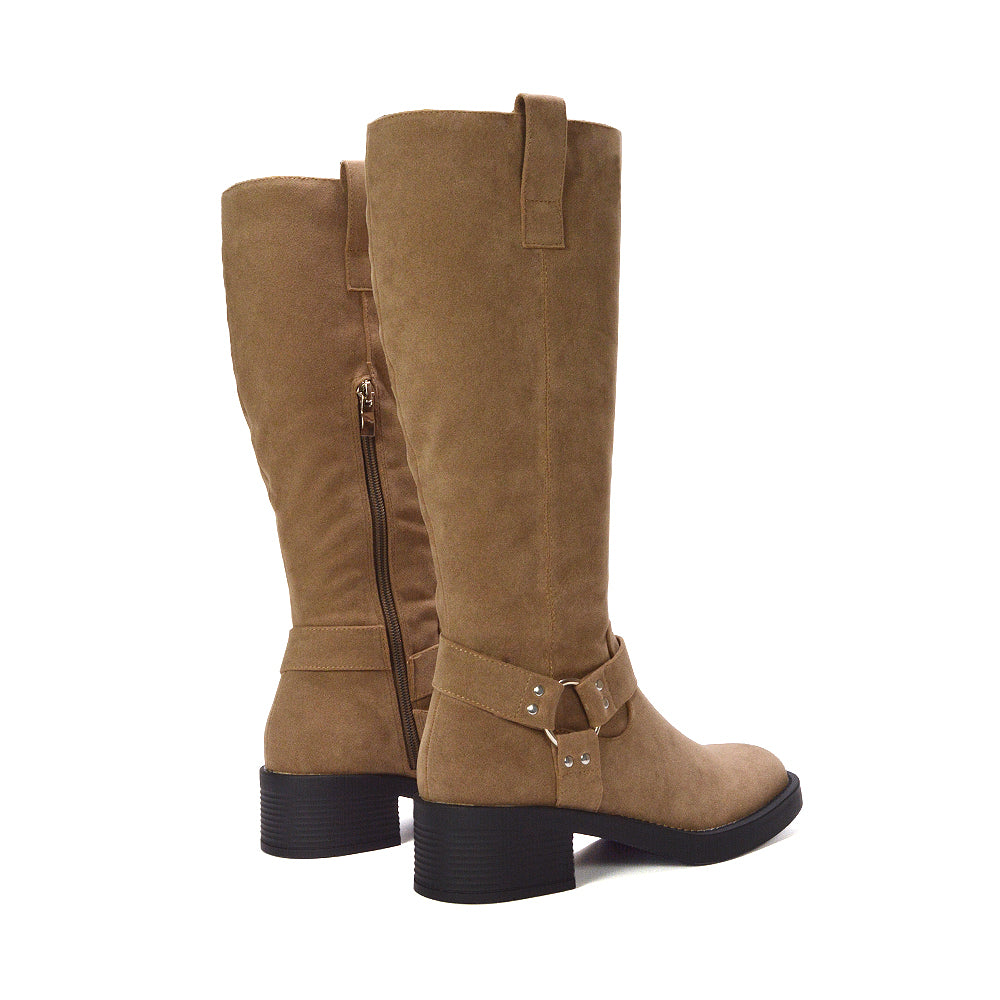 taupe chunky boots, taupe chunky knee high boots, chunky boots, chunky knee high boots