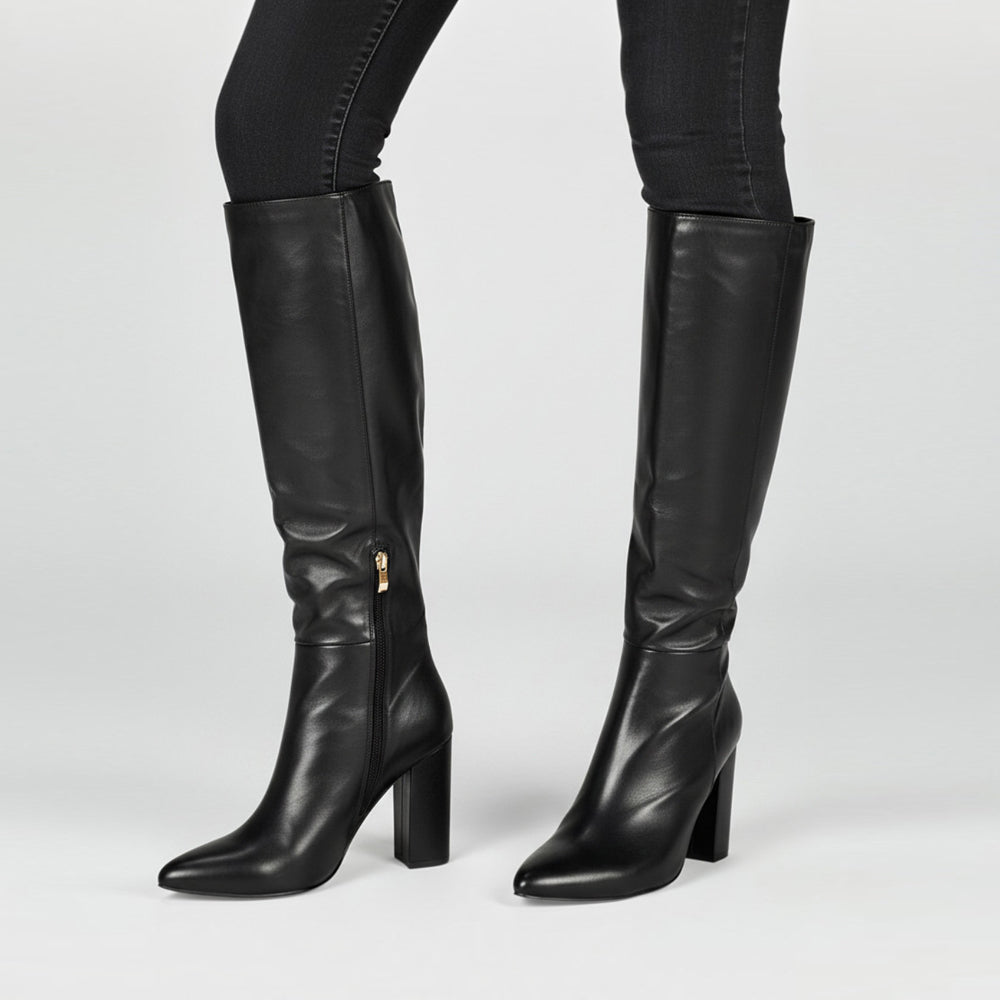 black knee high boots block heel, block heel knee high boots