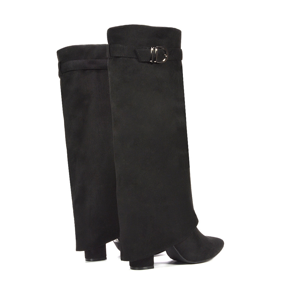 black knee high boots, black high heel knee high boots, Boutique style boots, On-trend women’s boots, Winter date night boots, Affordable women’s boots
