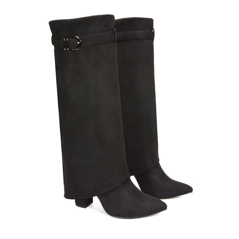black going out boots, women's black boots, going out boots, womens boots, Gift for her winter boots, Outdoor fashion boots
