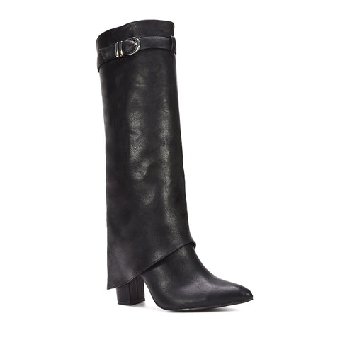 black knee high boots, black high heel knee high boots, Boutique style boots, On-trend women’s boots, Winter date night boots, Affordable women’s boots