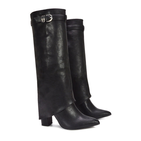 black going out boots, women's black boots, going out boots, womens boots, Gift for her winter boots, Outdoor fashion boots
