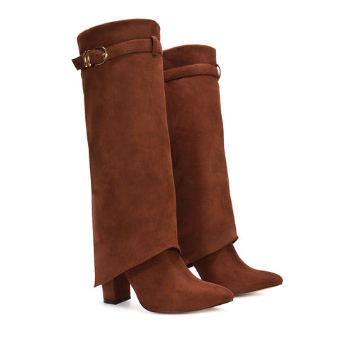 brown going out boots, women's brown boots, going out boots, womens boots, Gift for her winter boots, Outdoor fashion boots