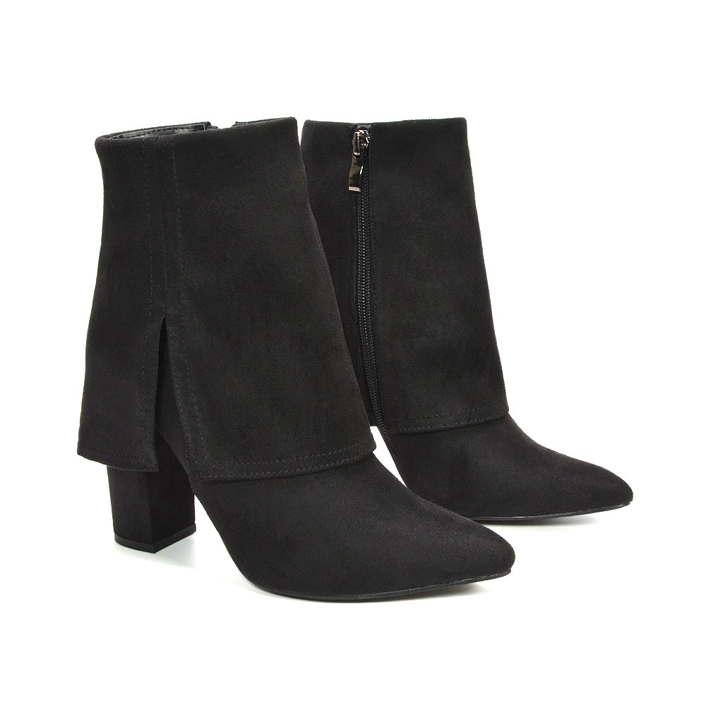 black zip up ankle boots, women's ankle boots, zip up ankle boots, womens boots