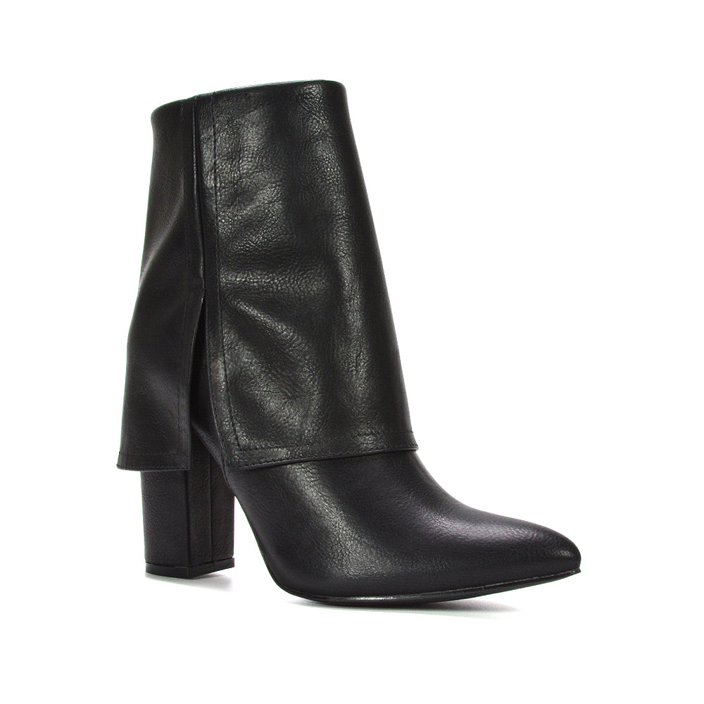 black ankle boots, black heeled ankle boots, ankle boots, heeled ankle boots, Women’s ankle boots, Women’s high block heel ankle boots, Fall and winter fashion boots