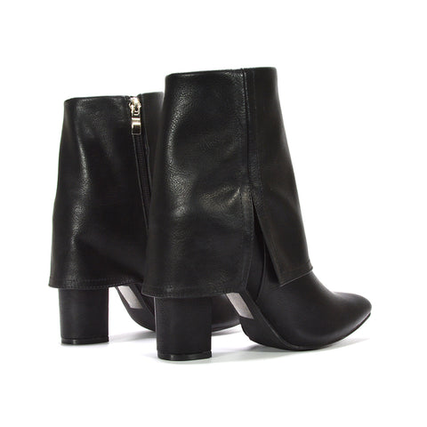 black zip up ankle boots, women's ankle boots, zip up ankle boots, womens boots