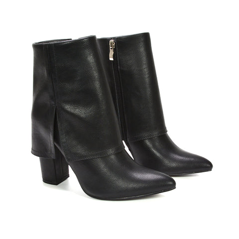 black boots for autumn, black block heel boots, autumn boots, block heel boots, Trendy boots for weekend brunch, Trendy fall ankle boots for women, Fashion boots