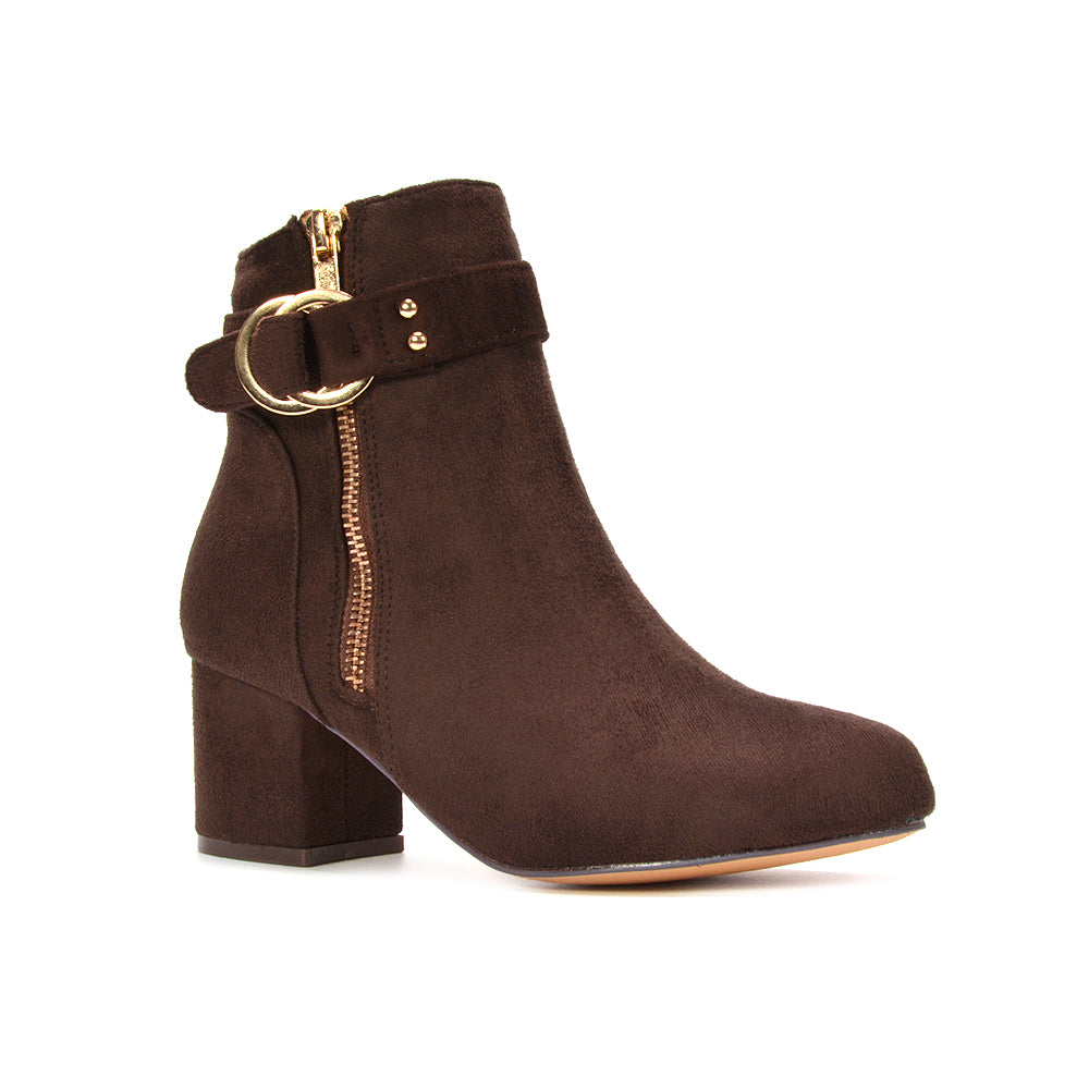 Buckle ankle boots, Festival ankle boots for women, Comfortable block heel boots for everyday wear
