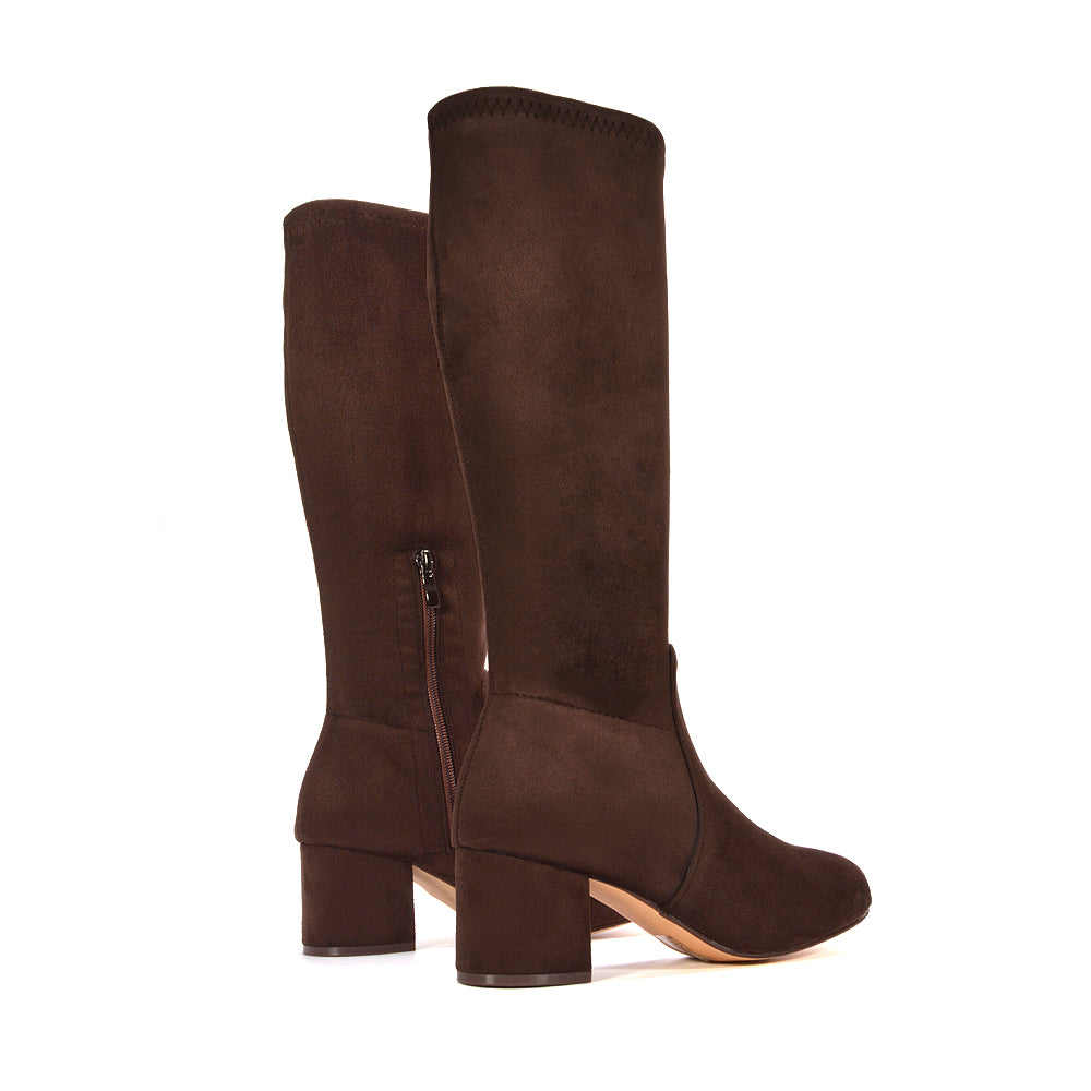 brown long boots, brown boots knee high, long boots, boots knee high