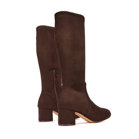 brown long boots, brown boots knee high, long boots, boots knee high