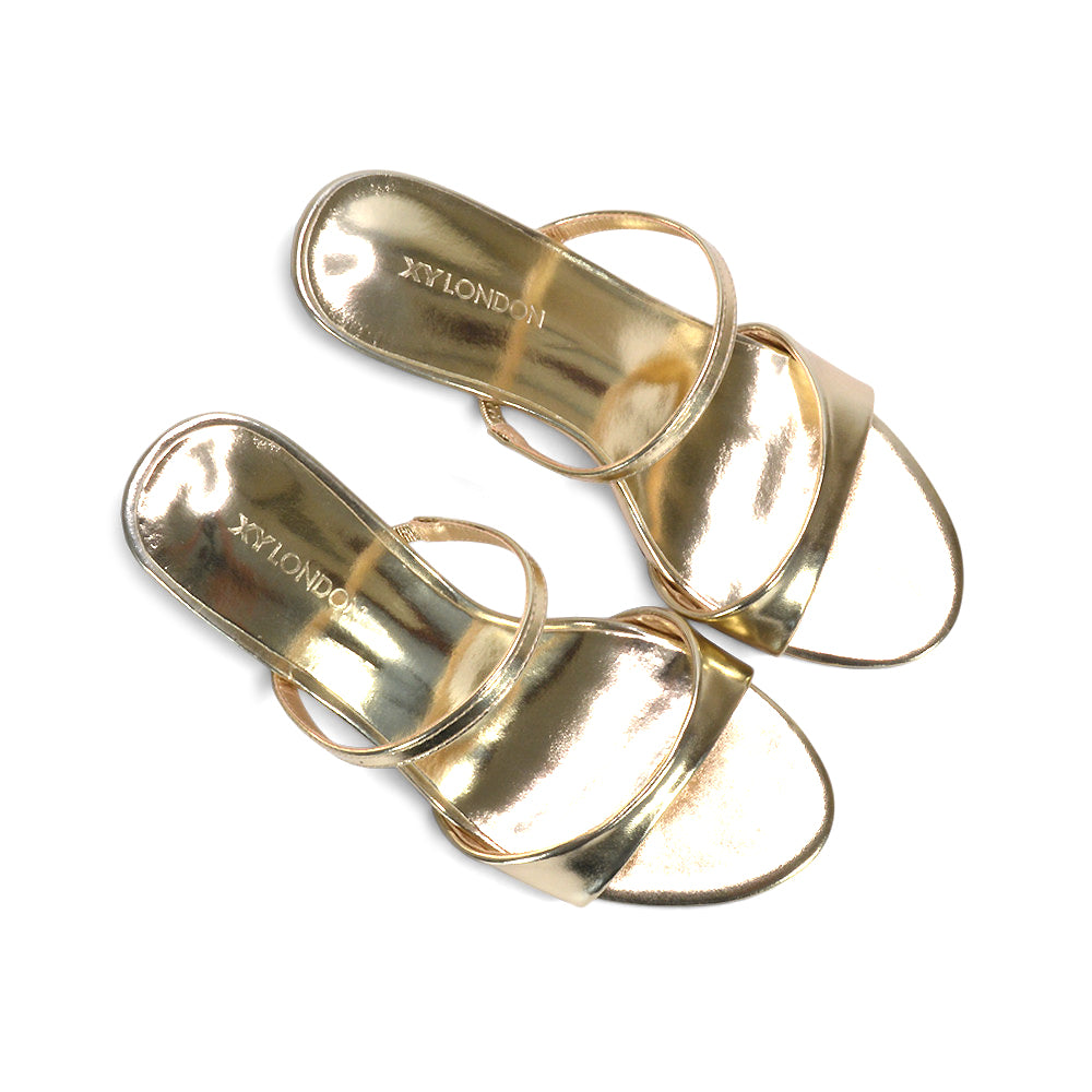 gold graduation heels, gold wedding guest heels, gold high heel sandals for weddings