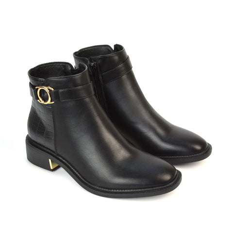 black ankle chelsea boots, black ankle flat boots, chelsea ankle boots, casual boots