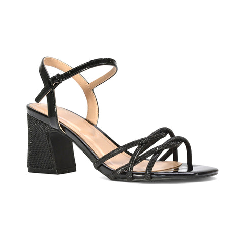 black bridal heels, black heeled sandals, bridal heels, heeled sandals, high heels, Comfortable dressy sandals with block heel, Dressy heels for women