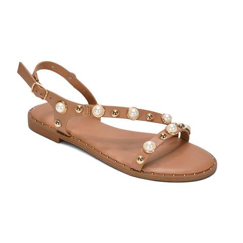 neutral tone sandals, nude studded sandals for summer, nude studded sandals